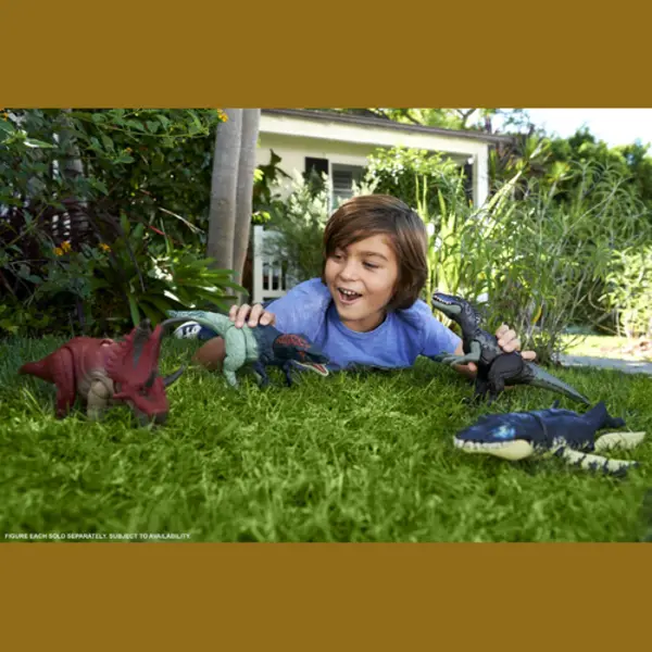 Mattel Jurassic World Wild Brullende Diabloceratops thumbnail