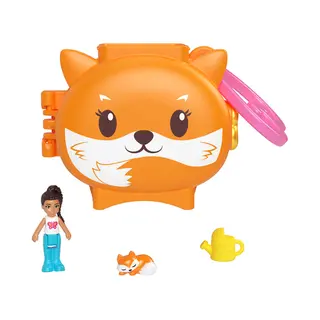 Polly Pocket Dolls and Playset, Mini Travel Toys, Pet Connects Fox