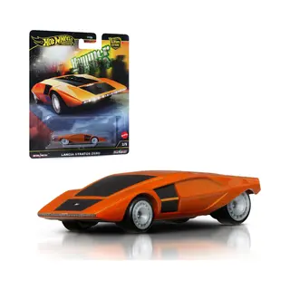 Hot Wheels Premium Car Culture Hammer Drop Lancia Stratos Zero 1:64 Scale Collectible Toy Vehicle