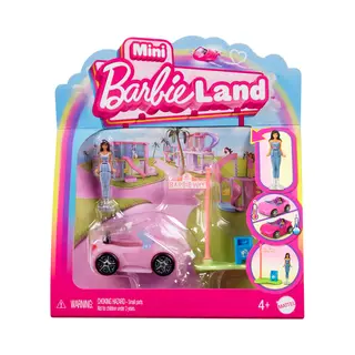Barbie Mini BarbieLand Pop en Voertuig