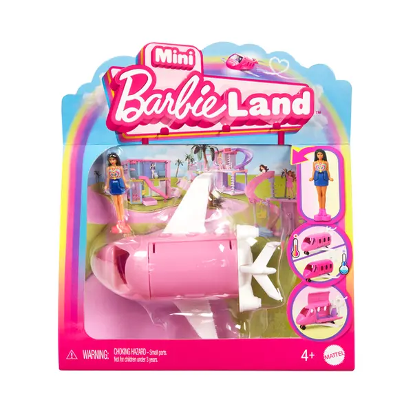 Barbie Mini BarbieLand Pop en Voertuig thumbnail