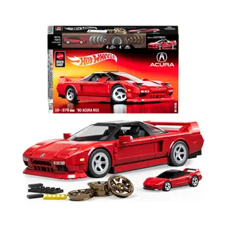 Mattel Brick Shop Hot Wheels ’90 Acura Nsx Building Toy (876 Pieces), for Collectors