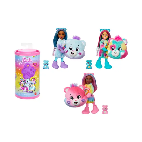 Barbie Cutie Reveal Troetelbeertjes Pop Assortiment thumbnail