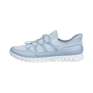 Ecco Gruuv Lite W Limestone Leren Dames Sneakers Blauw - Maat 36 - Uitneembare Zool