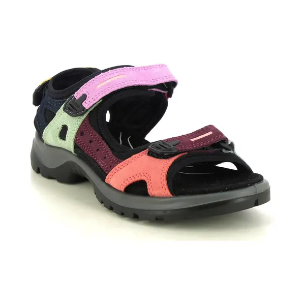 Ecco Offroad Lady Pink Multi Womens Walking Sandals 069563-61661 In A Plain Suede Leather In Size 40 thumbnail