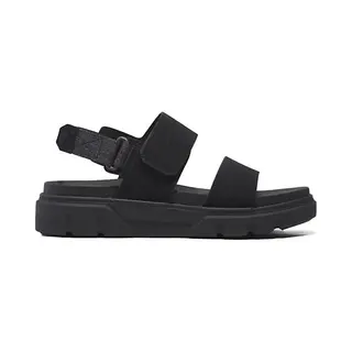 Timberland For Woman. TB0A61N4EK41 Greyfield Leather Sandals With Back Strap Black (41 W), Flat, Velcro, Casual