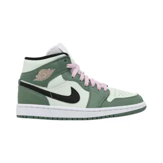 Air Jordan 1 Mid Se Damesschoen - Groen