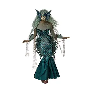 California Costumes Déguisement Sirène Malfaisante Luxe Femme Jadeo
