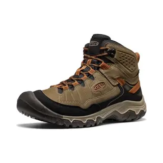 Keen Targhee 4 Herren-Wanderstiefel, Mittelhoch, Langlebig, Bequem, Wasserdicht, Meeresschildkröte/gerösteter Pekannuss, 44 Eu