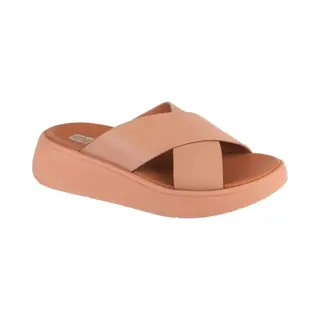 FitFlop F-Mode Flatform FW5-137, Vrouwen, Beige, Slippers, Maat, 37, 5