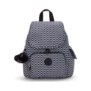 Kipling City Pack Mini Rugzak Signature Print 100% Recycled Polyester