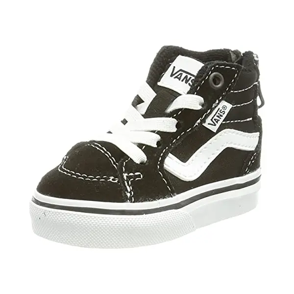 Vans Unisex Baby's Trainers Filmore Hi Zip Suede/Canvas (Suede/Canvas) Black/White, Size Uk 3.5 thumbnail