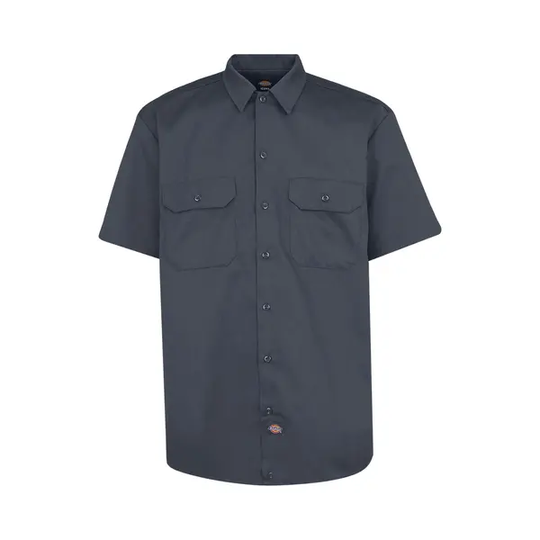 Dickies - Short Sleeve Work Shirt, Man, Grey, Size, L thumbnail