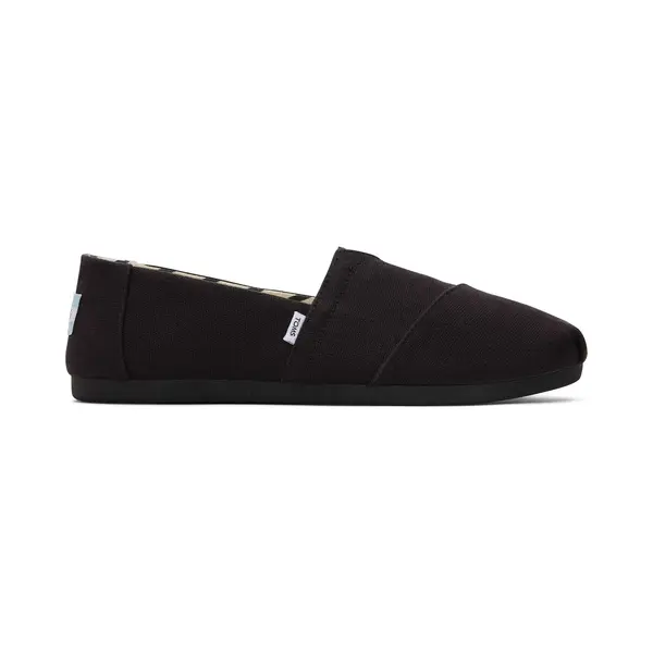 Toms Damen Alpargata Aus Recycelter Baumwolle Flache Slipper, Schwarz, 39 Eu thumbnail