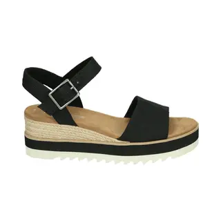 Toms 10017856 Diana - Damen Schuhe Sandaletten - Black, Größe, 37 Eu