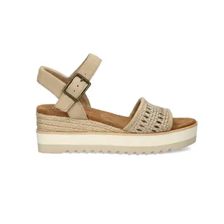 Toms, Champagner-Metallic-Korbgeflecht, Wildleder, 41 Eu
