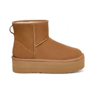Ugg For Woman. 1134991 Leather Boots W Classic Mini Brown (41), 3 To 5 Cm, None, Casual