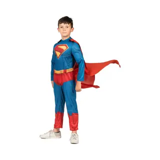 Rubies Official Dc Deluxe Superman Costume, Kids Superhero Fancy Dress, Size 7-8 Years Halloween, World Book Day
