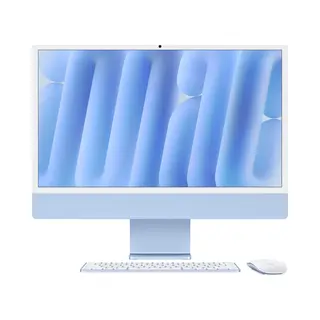 Apple iMac Apple M M4 59,7 cm (23.5") 4480 x 2520 Pixel All-in-One-Pc 16 Gb 256 Gb Ssd macOS Sequoia Wi-Fi 6E (802.11ax) Blau