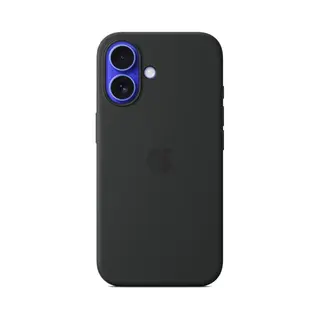 Apple iPhone 16 Silikon Case mit MagSafe – Schwarz
