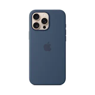 Apple iPhone 16 Pro Max Silikon Case mit MagSafe – Denim