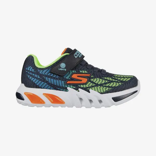 Skechers Flow Glow Elite Jnr Nvmt Navy Kids Trainers 400137L In A Plain Man-made In Size 29 thumbnail