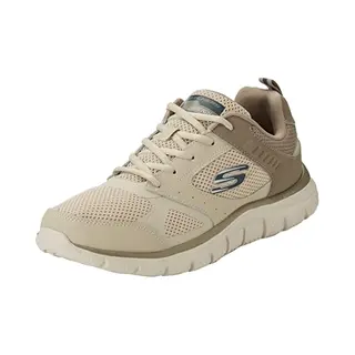 Skechers Herren Track - Syntac Sneakers, Sports Shoes, Beige, 45 Eu