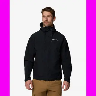Columbia Challenger Ii Windbreaker Kapuzenjacke Tiefschwarz - M