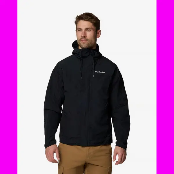 Columbia Challenger Ii Windbreaker Kapuzenjacke Tiefschwarz - M thumbnail