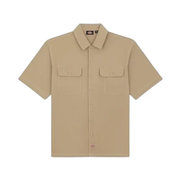 Dickies Short Sleeve Work Shirt With Pockets - Sand thumbnail