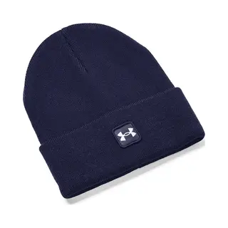 Under Armour Herren Halftime Cuff Mütze, Sehr Weiche Beanie Aus Rippstrick, Schweißableitende Strickmütze Mit Umschlag, Midnight Navy / / White,