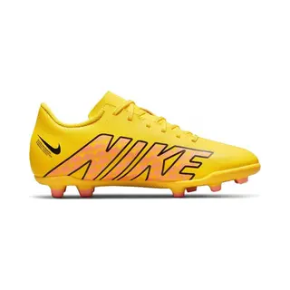Nike Little/Big Kids' Multi-Ground Soccer Cleats Jr. Mercurial Vapor 15 Club Fg/Mg, Yellow Strike/Sunset Glow, DJ5958-780, 38.5 Eu (6Y Us)