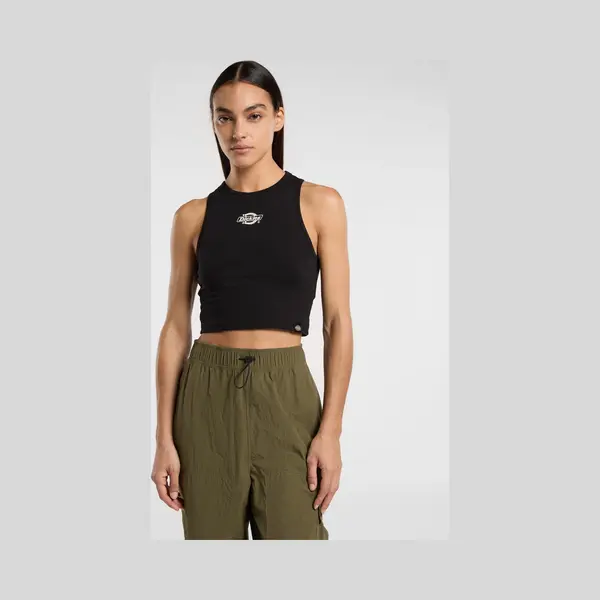 Dickies Powers Mouwloos T-shirt Zwart Xs Vrouw thumbnail