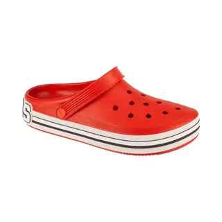 Crocs, Herren, Hausschuhe, Off Court Logo Clog, Rot, (37)