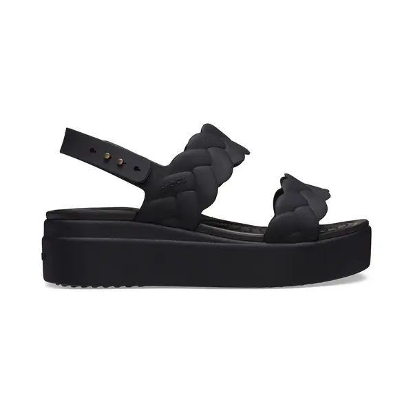 Crocs Brooklyn Woven Upper Lw Damessandalen, Zwart/Zwart, 38 Eu thumbnail