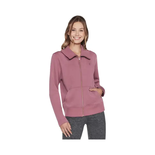 Skechers Hoodless Hoodie Skechcloud Jacket WJA288-Dkmv, Vrouwen, Purper, Sweatshirt, Maat, Xs thumbnail
