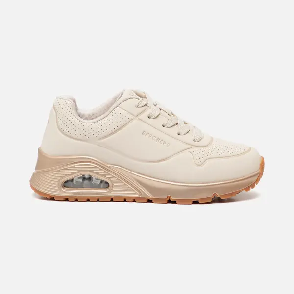 Skechers Uno Gen1-Cool Heels Meisjes Sneakers - Beige - Maat 33 thumbnail