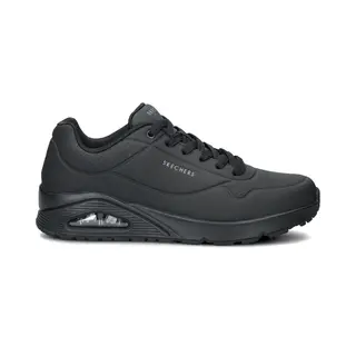 Skechers Men's Uno Stand On Air Trainers, Black Durabuck/Black Trim, 7 Uk Wide