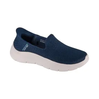 Skechers Slip Ins Go Walk Nvy Navy Womens Trainers 124963 In A Plain Textile In Size 4