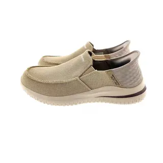 Skechers Delson 3.0 Chadwick Mokassin Für Herren, Taupe Knit, 43 Eu