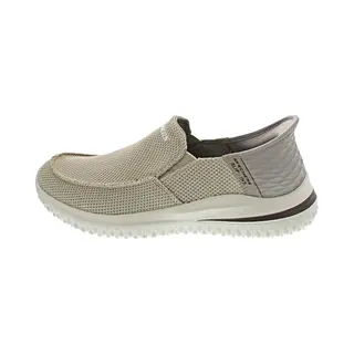 Skechers Delson 3.0 Chadwick Mokassin Für Herren, Taupe Knit, 45 Eu