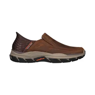 Skechers Respected - Elgin Mens Shoes Dark Brown, 7.5 Uk