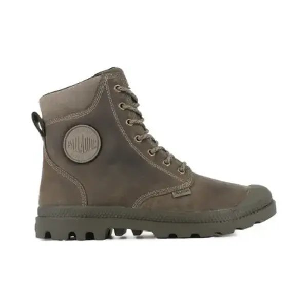 Palladium Pampa Sc Thins Wp+ Enkellaars, Uniseks, Dusky Green, 44 Eu thumbnail