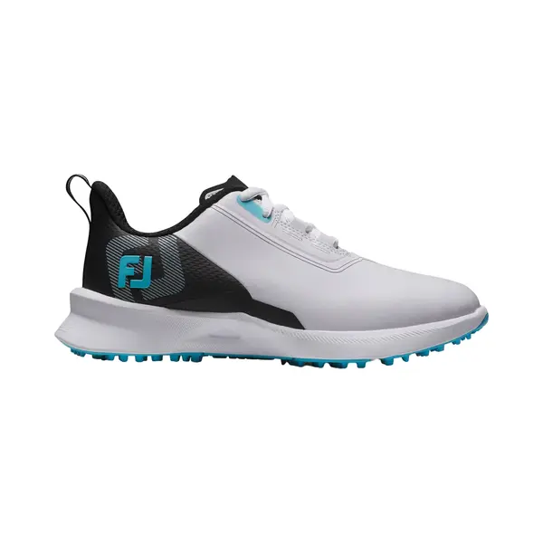 FootJoy Golfschoenen Fuel, Spikeless, Wit/zwart/lichtblauw thumbnail