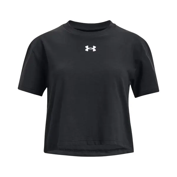 Under Armour Ua Crop Sportstyle Logo Ss Meisjes Sportshirt - Maat Ymd thumbnail