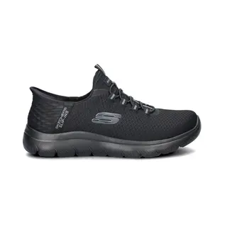Skechers Summits Slip Ins Wide Bbk Black Mens Trainers 232457W In A Plain Textile In Size 12