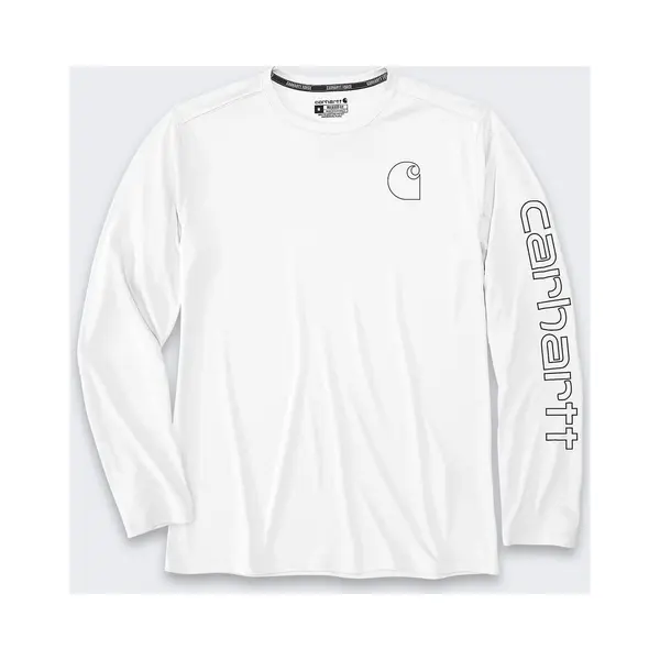Carhartt, Unisex, Shirts, Weisses T-Shirt Mit Sun Defender-Lichtlogo, Weiss, (S) thumbnail