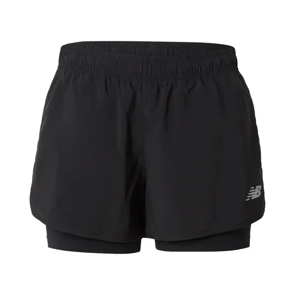 New Balance Sportbroek 'Essentials' Zilvergrijs / Zwart thumbnail