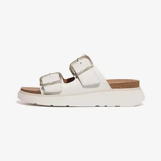 Fitflop Gen-Ff Buckle Two-Bar Leather Slides
