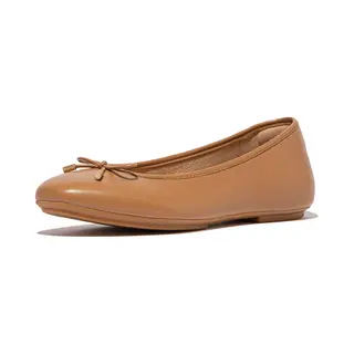 Fitflop Delicato Bow Soft Leather Ballet Flats